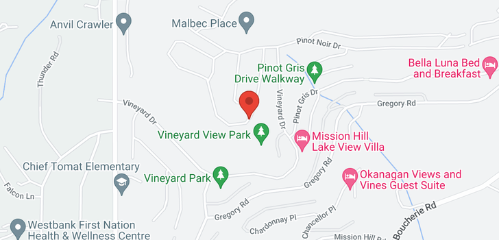 map of 3280 Vineyard View Drive